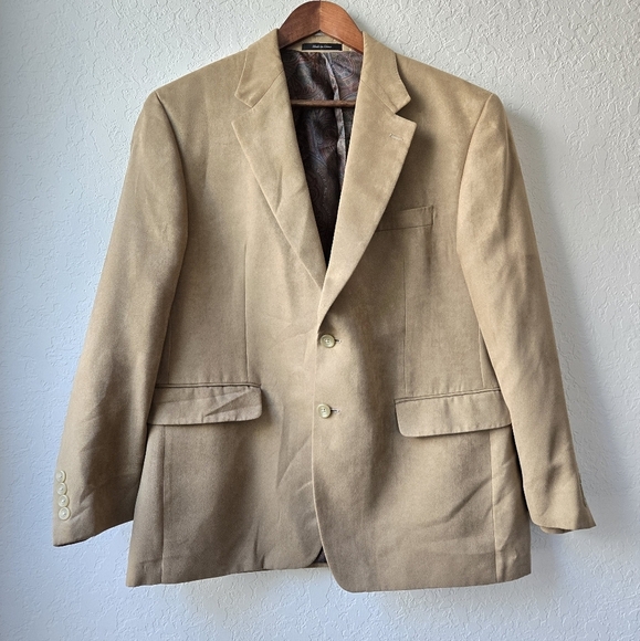 Ralph Lauren Men’s Suede Jacket blazer Size Large - Picture 1 of 11